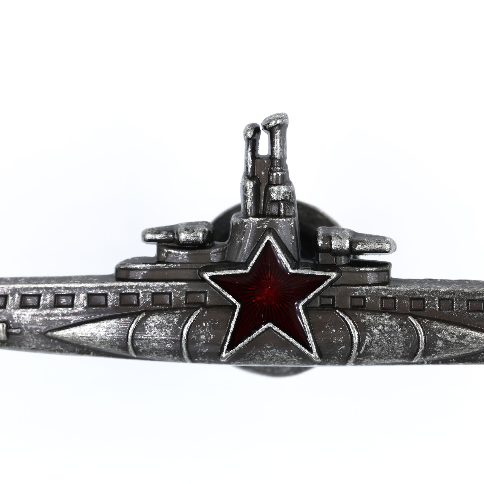 Soviet Navy CCCP Submarine Commander Qualification Badge Screwback detail view 3