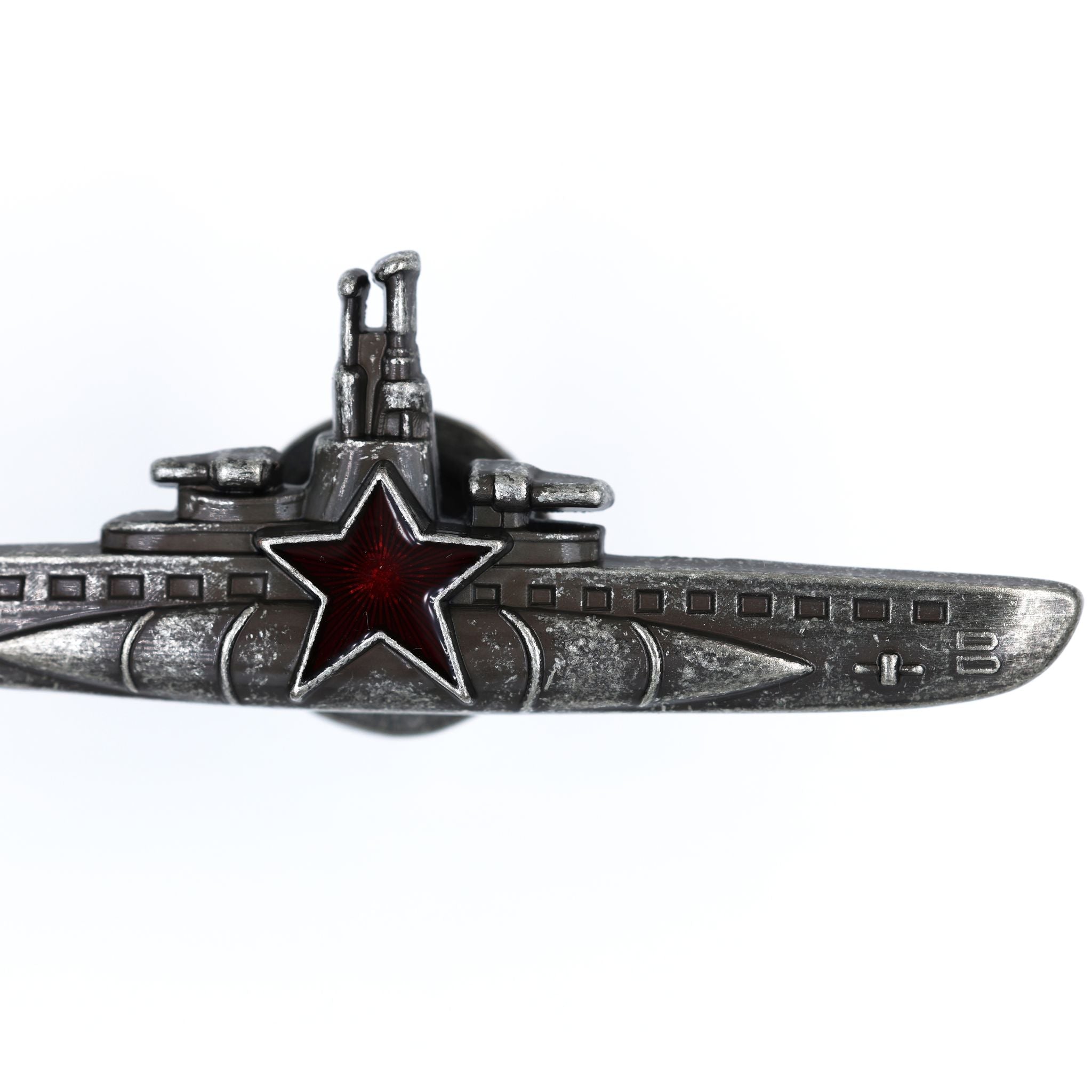 Soviet Navy CCCP Submarine Commander Qualification Badge Screwback detail view 5