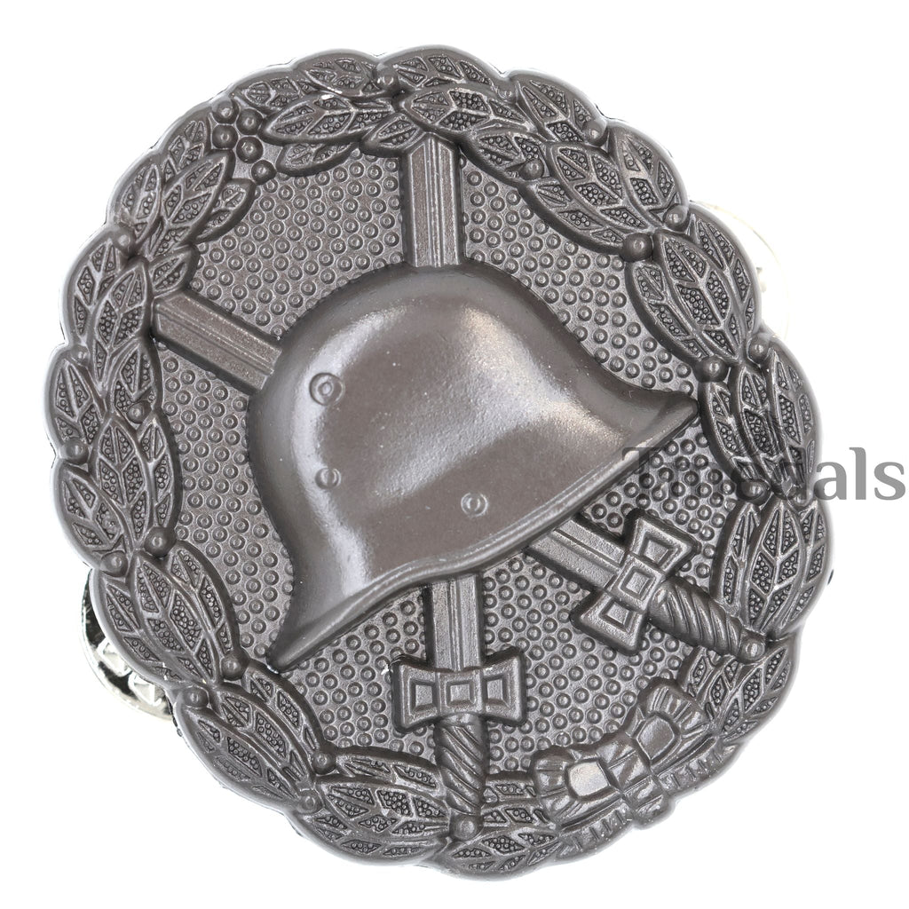 WWI German Wound Badge Black (Verwundetenabzeichen) Pinback detail view 3