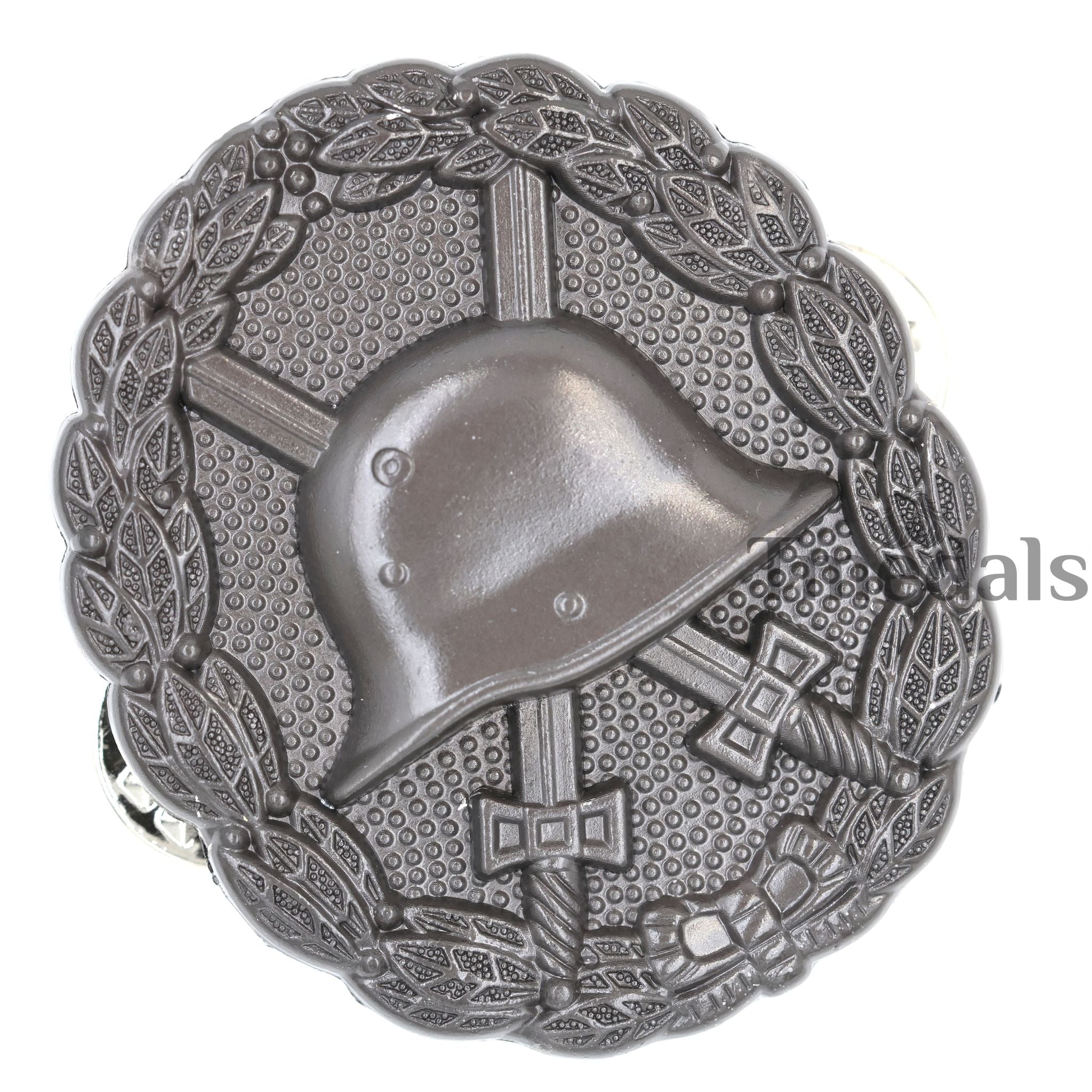 WWI German Wound Badge Black (Verwundetenabzeichen) Pinback detail view 3