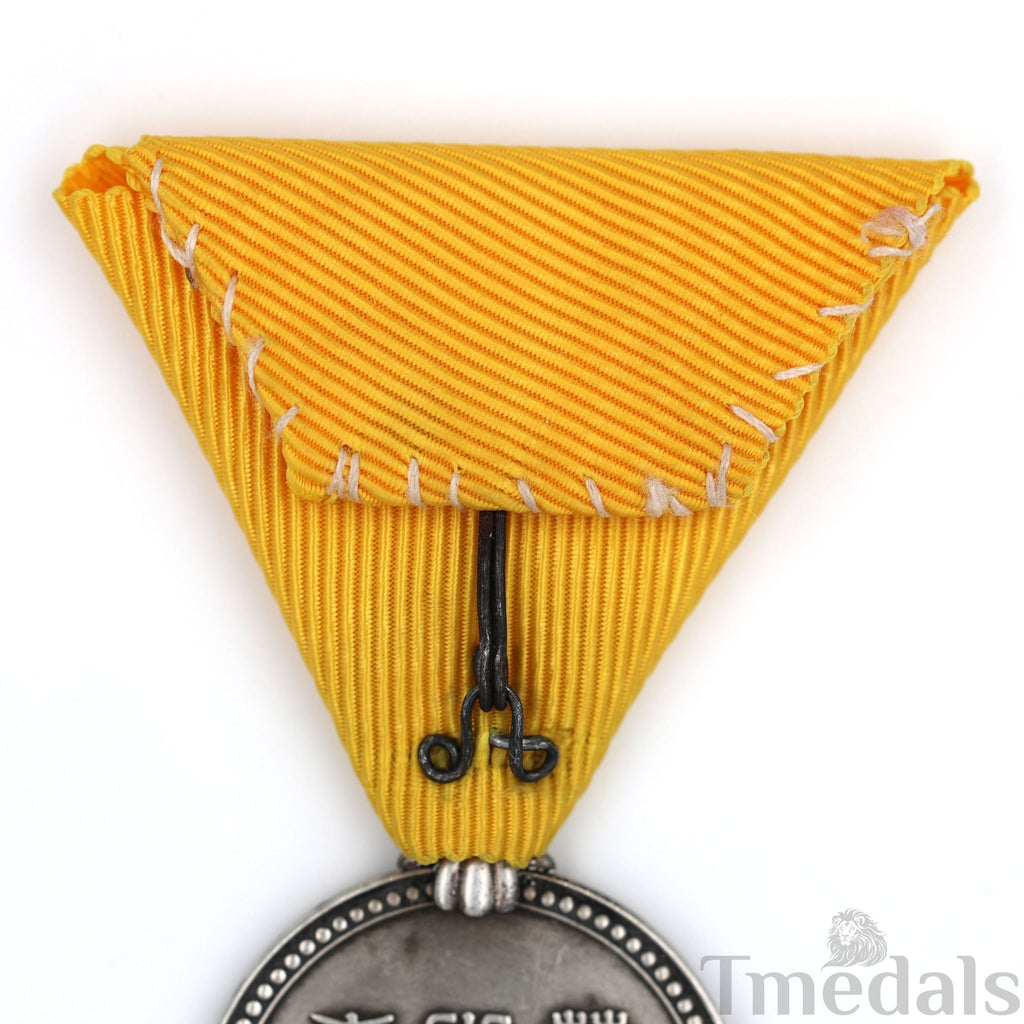Japan Hosho Medal of Honor Coastal Defense Donation Order Badge 925 Silver detail view 7