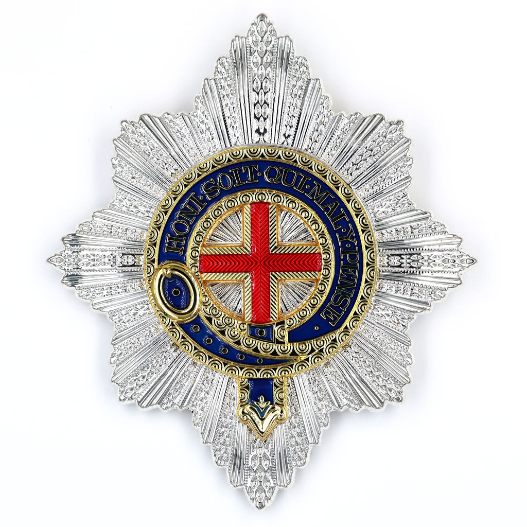 UK Royal Order of the Garter Breast Star Engraved No.21 Limited replica