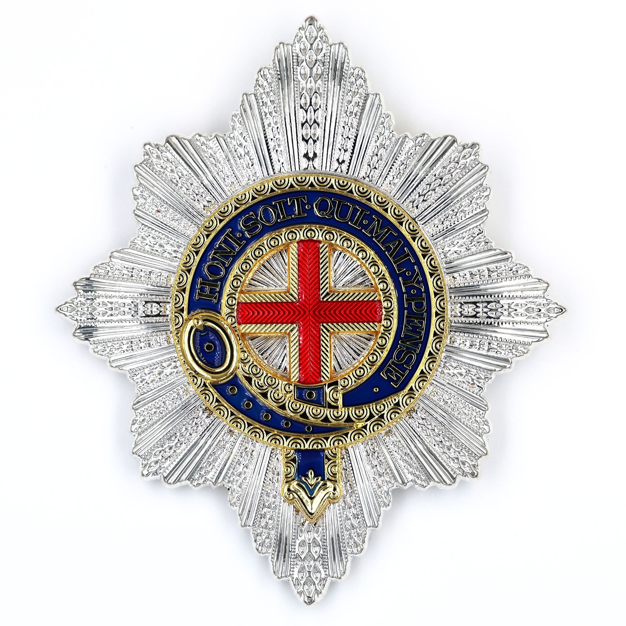 UK Royal Order of the Garter Breast Star Engraved No.21 Limited replica