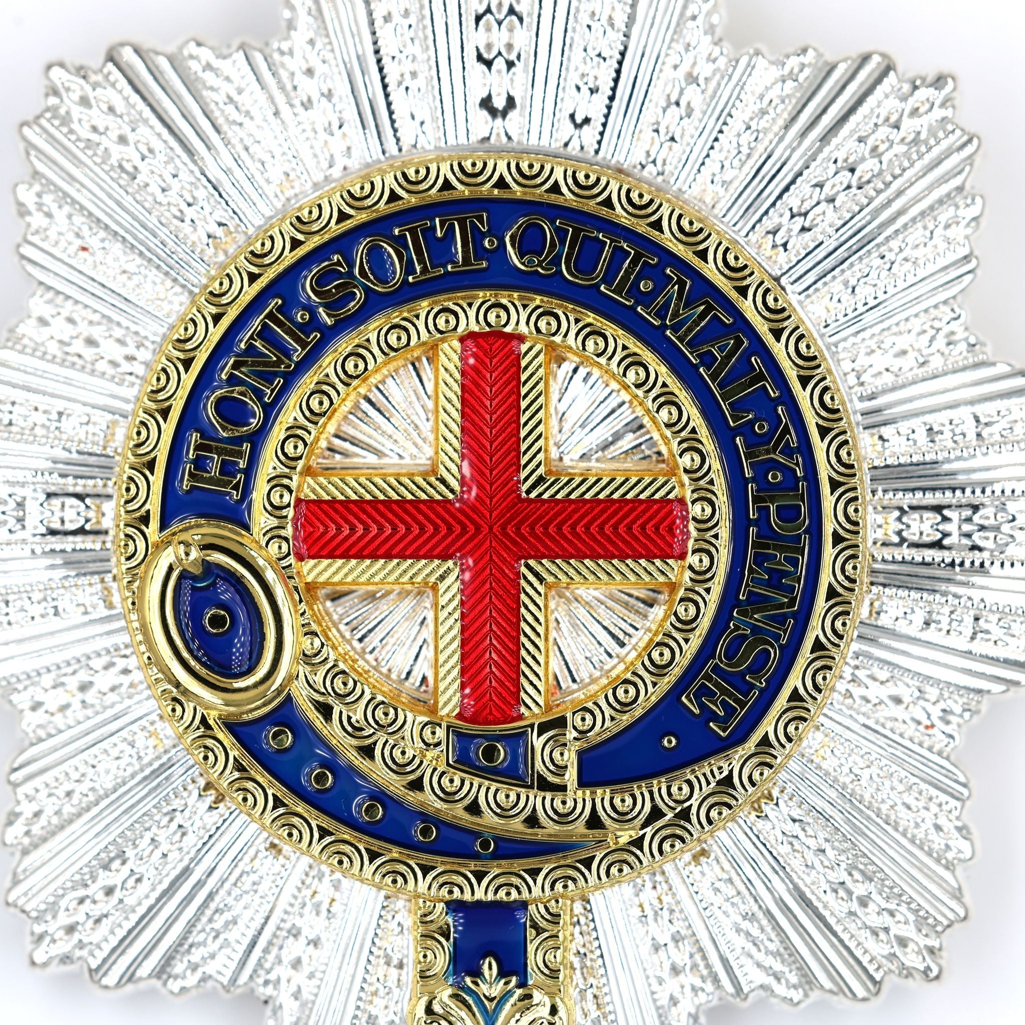 UK Royal Order of the Garter Breast Star Engraved No.21 Limited detail view 2