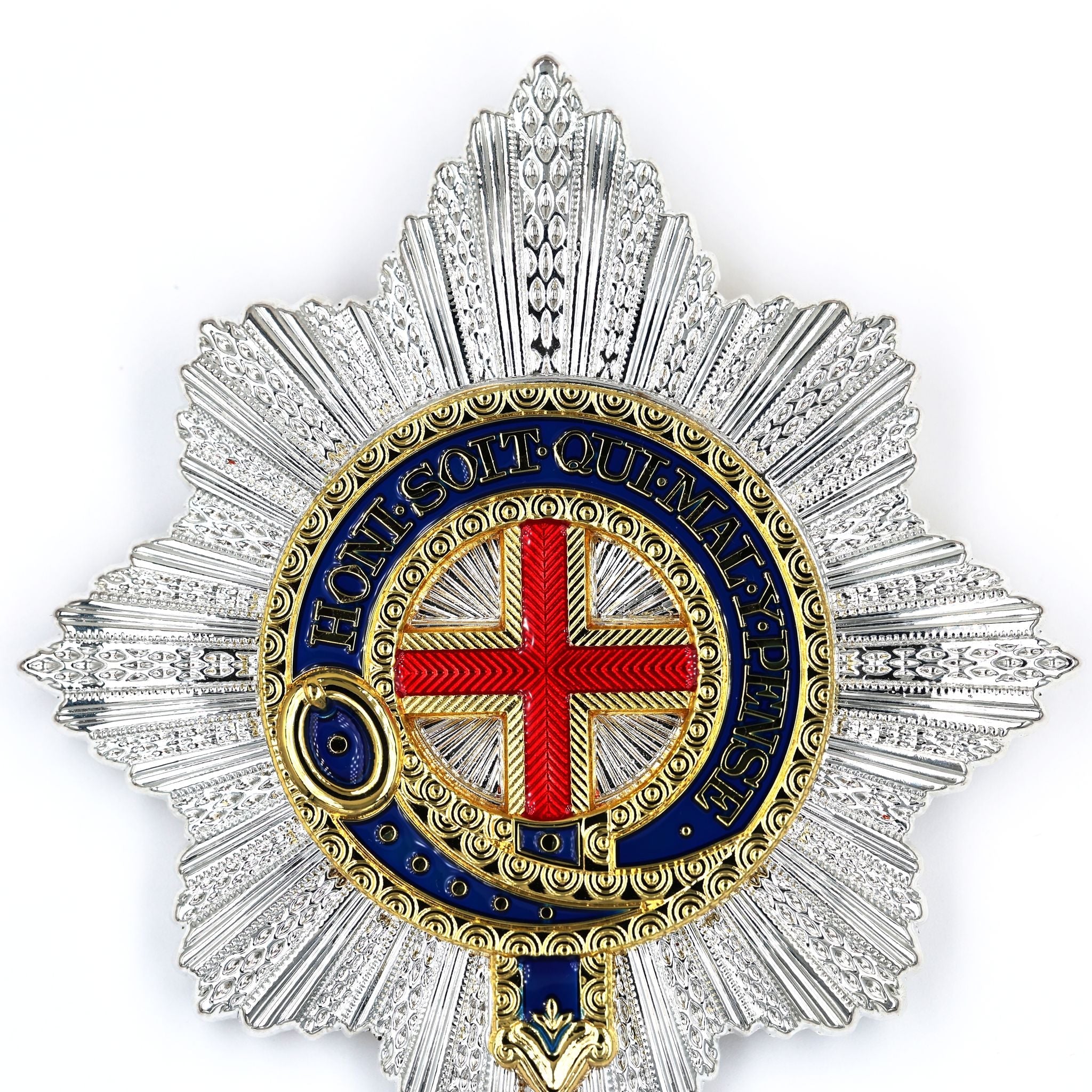 UK Royal Order of the Garter Breast Star Engraved No.21 Limited detail view 3