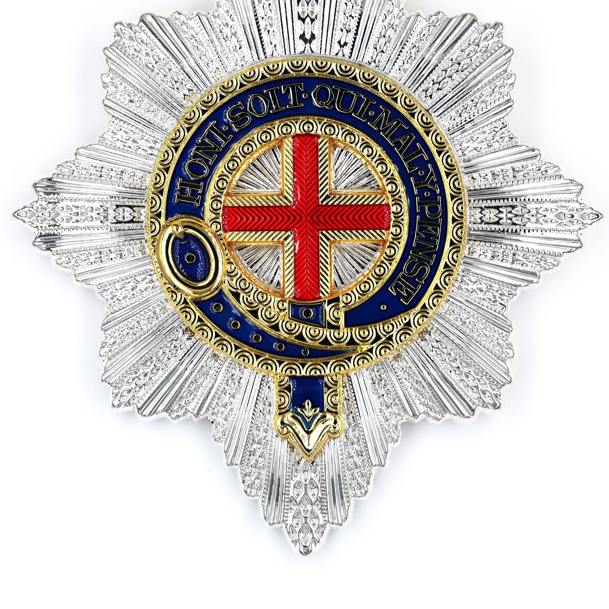 UK Royal Order of the Garter Breast Star Engraved No.21 Limited detail view 4