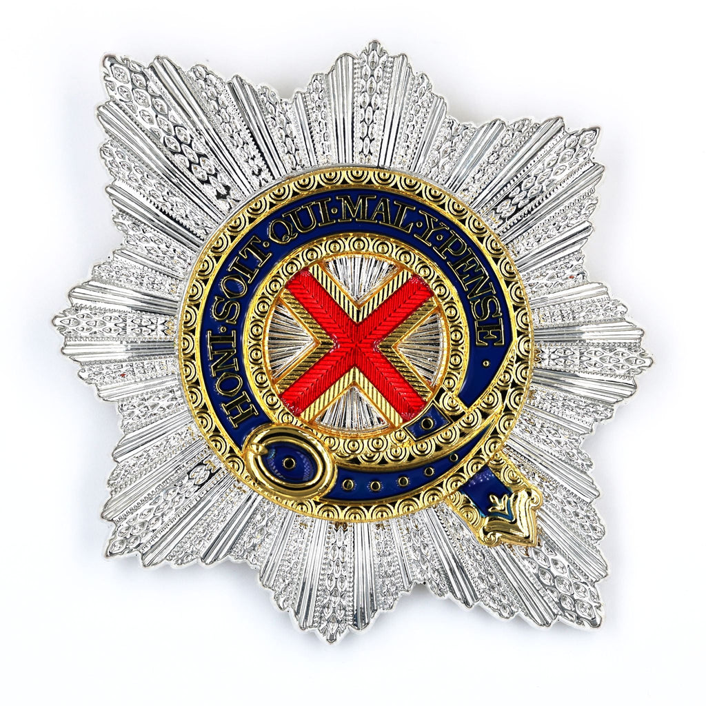 UK Royal Order of the Garter Breast Star Engraved No.21 Limited detail view 5