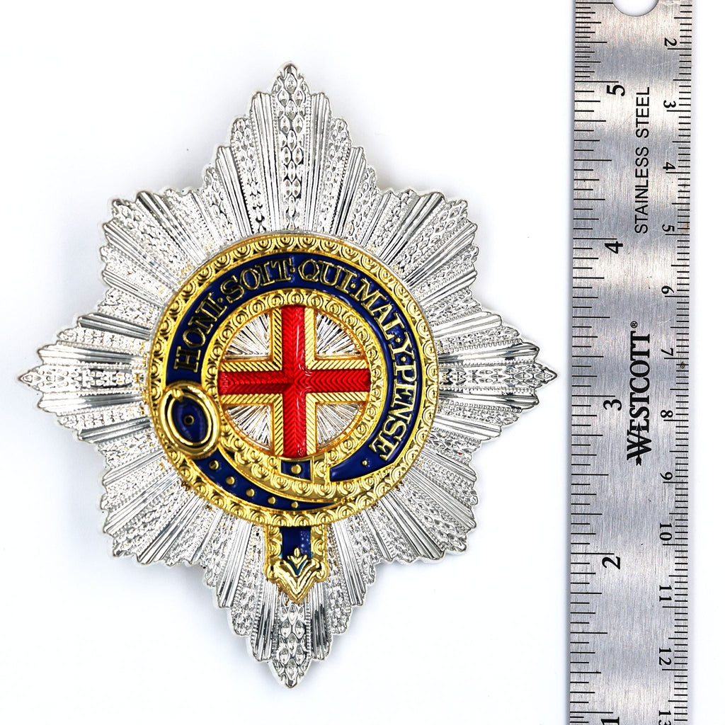 UK Royal Order of the Garter Breast Star Engraved No.21 Limited detail view 6