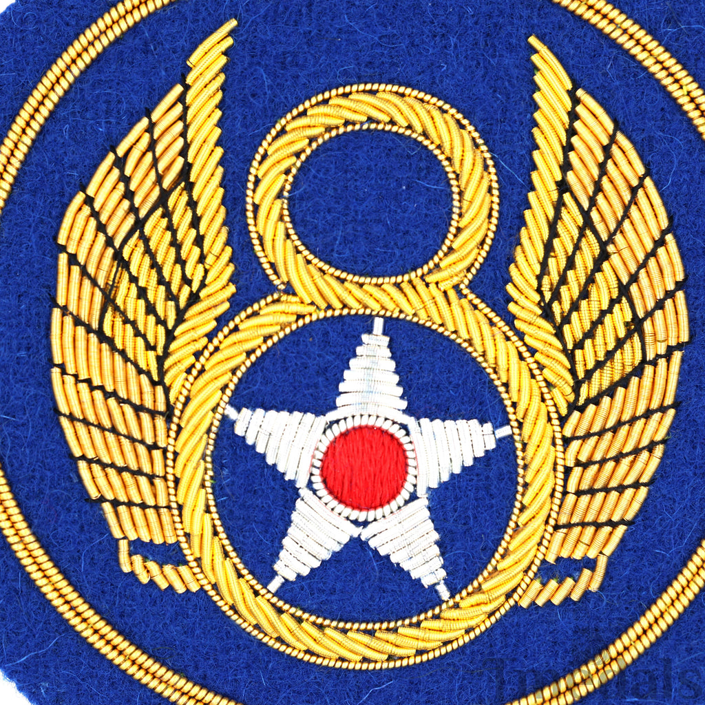 U.S. 8th Eighth Air Force WWII Army Air Corps USAF Squadron Uniform Patch German detail view 5