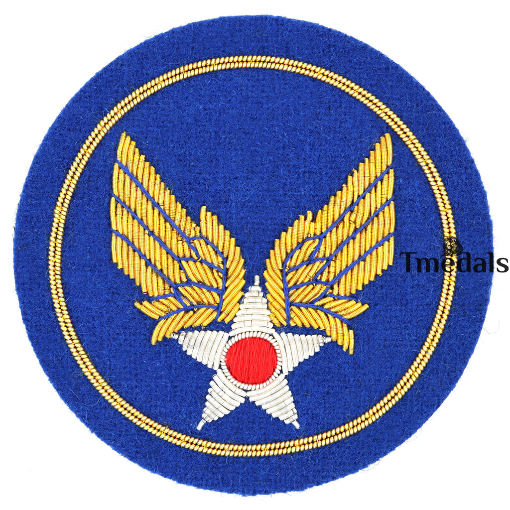 U.S. Army Air Force Corps WWII Bullion USAF Squadron Shoulder Uniform Patch reproduction