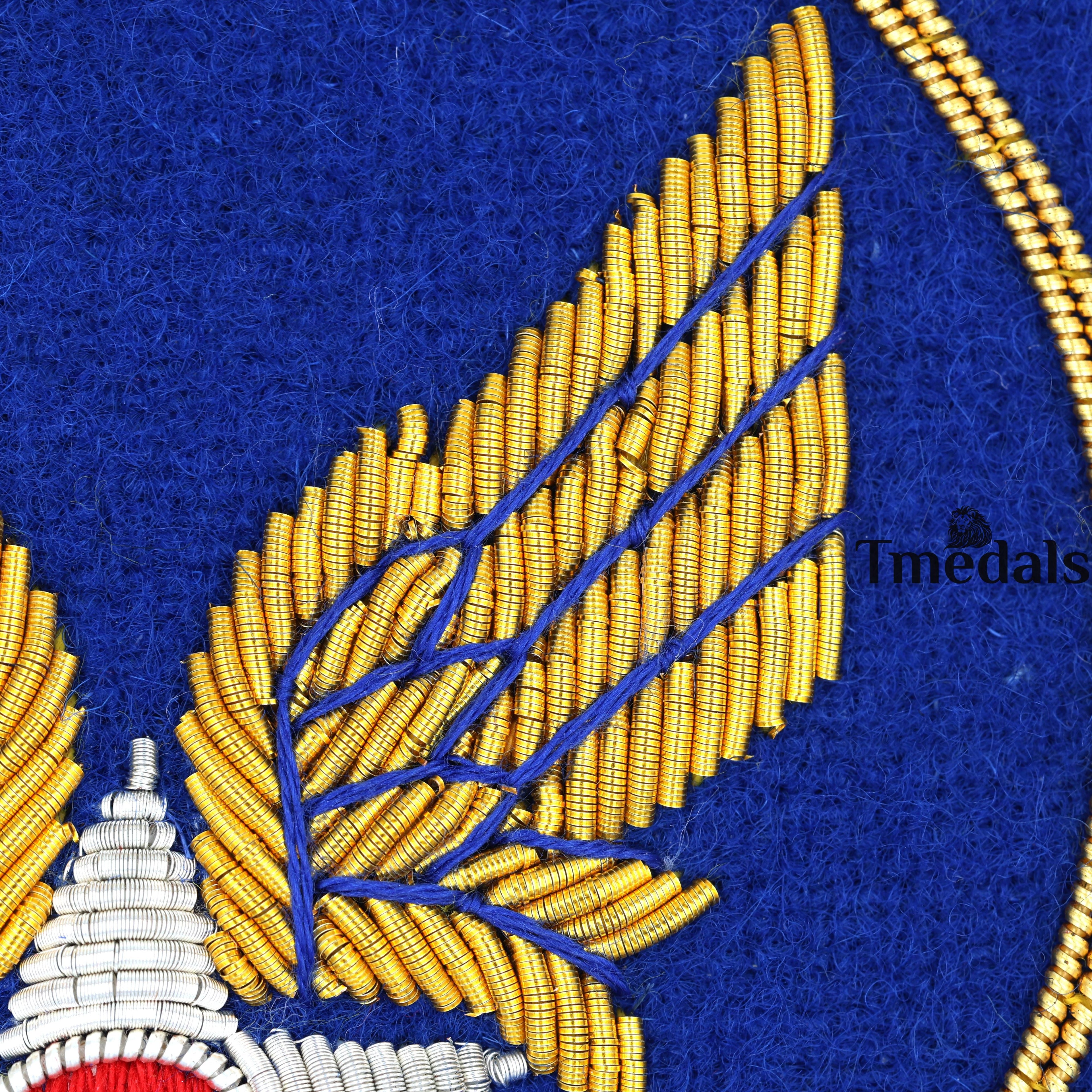 U.S. Army Air Force Corps WWII Bullion USAF Squadron Shoulder Uniform Patch detail view 7