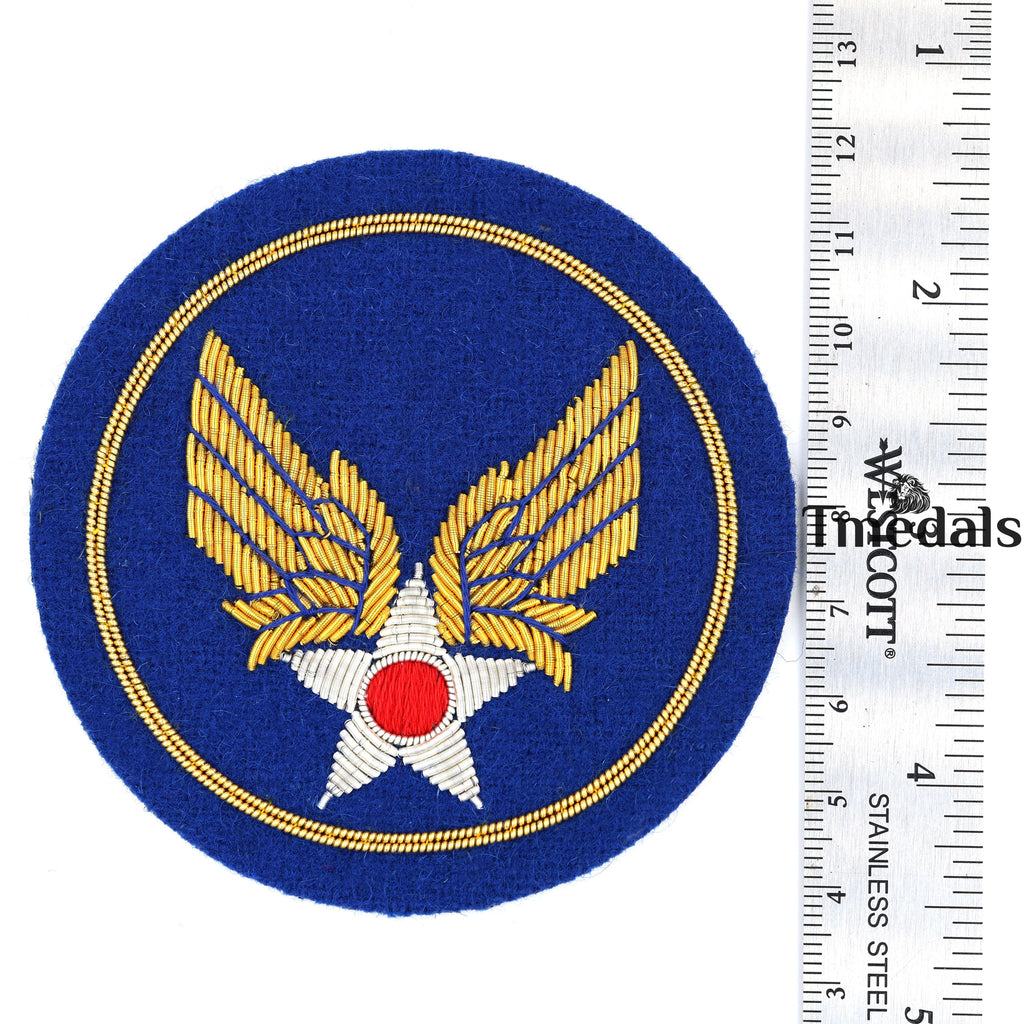 U.S. Army Air Force Corps WWII Bullion USAF Squadron Shoulder Uniform Patch detail view 3