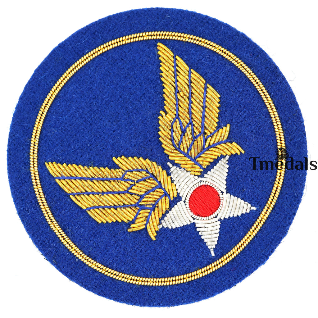 U.S. Army Air Force Corps WWII Bullion USAF Squadron Shoulder Uniform Patch detail view 9