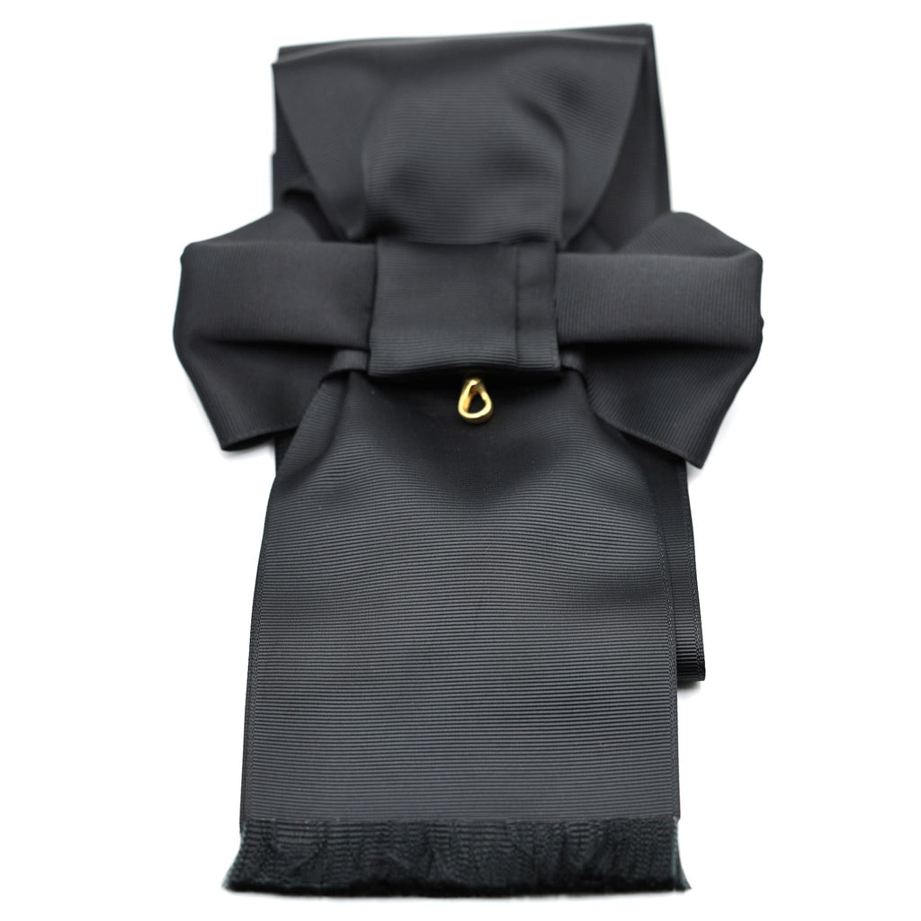 UK Order of St John Black Sash Only Ceremonial Sash Bow Style detail view 4