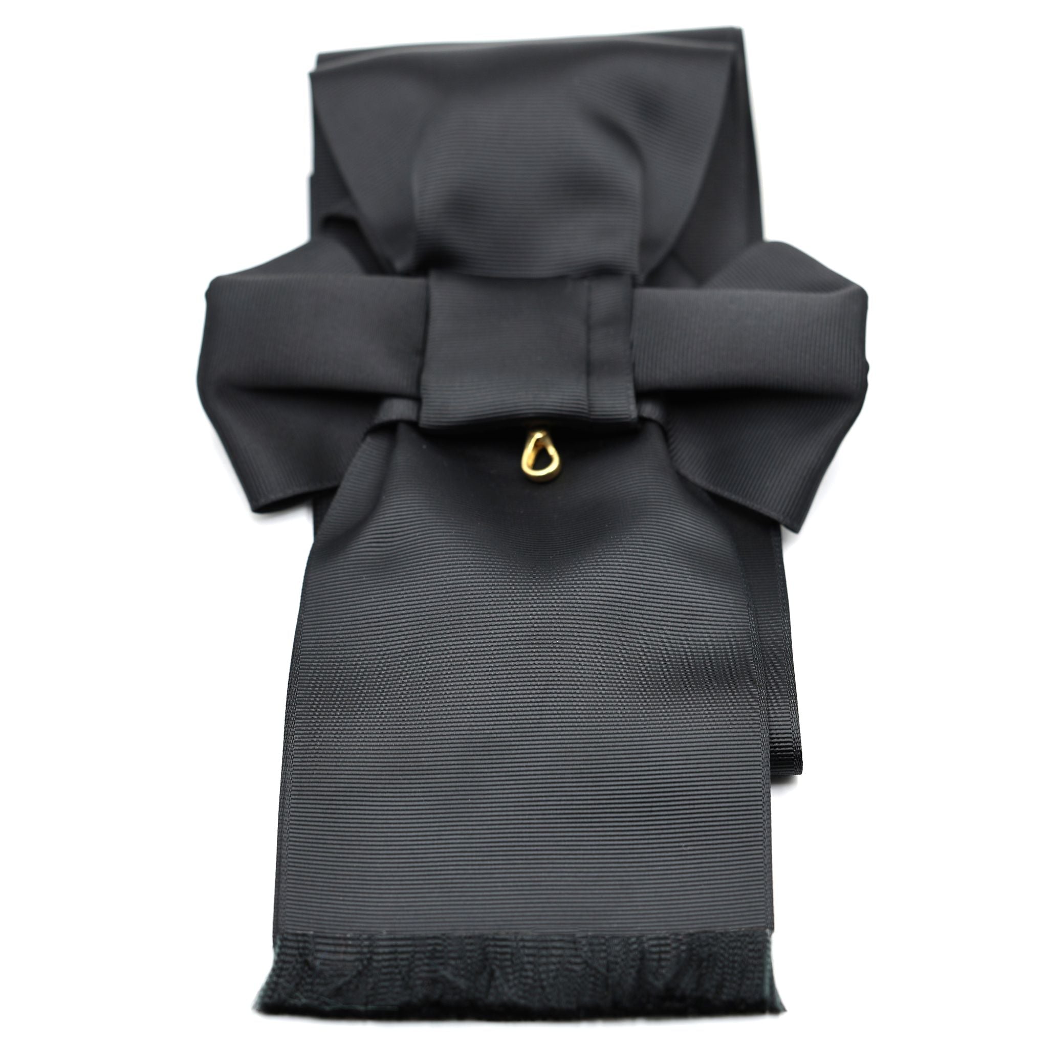 UK Order of St John Black Sash Only Ceremonial Sash Bow Style detail view 4