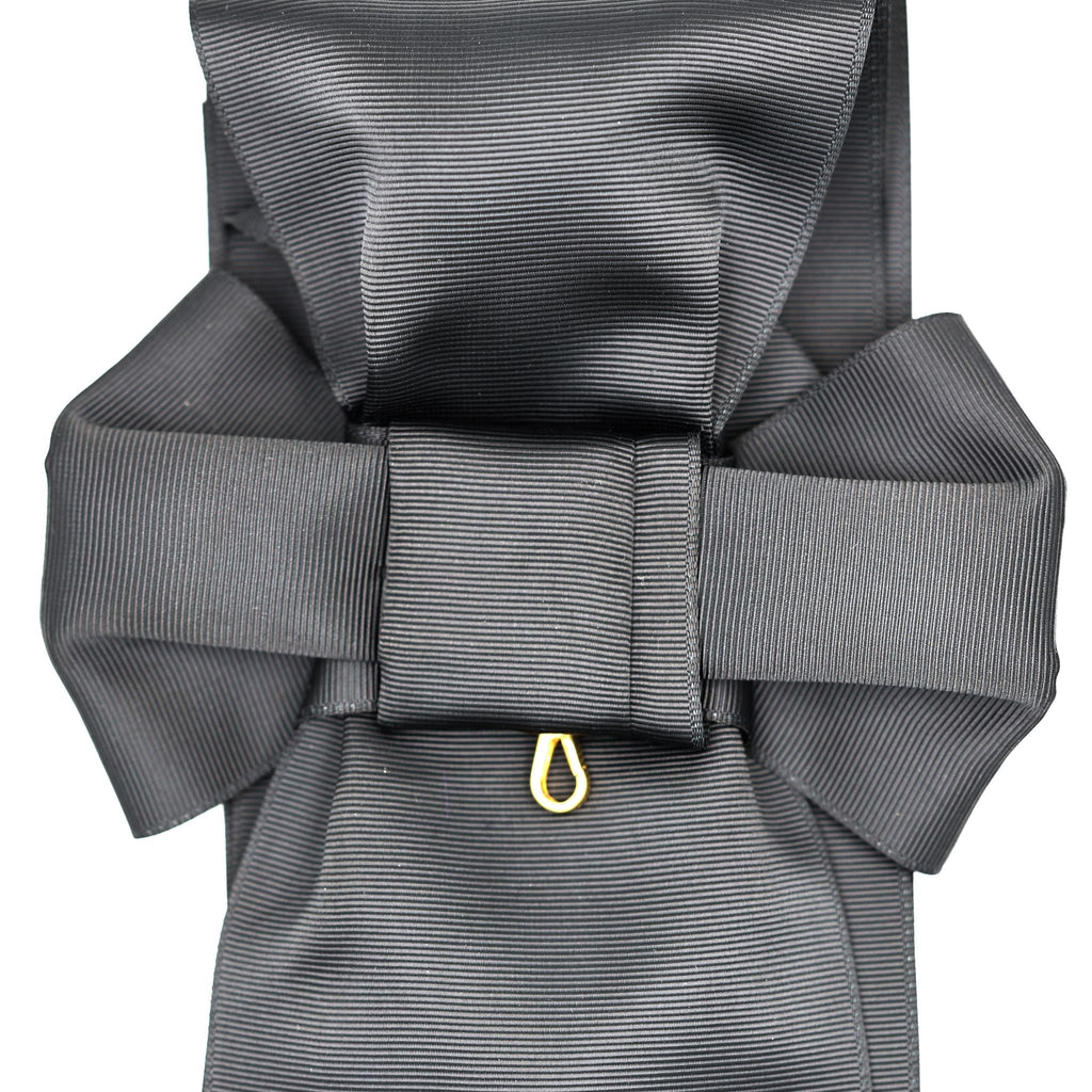 UK Order of St John Black Sash Only Ceremonial Sash Bow Style detail view 5