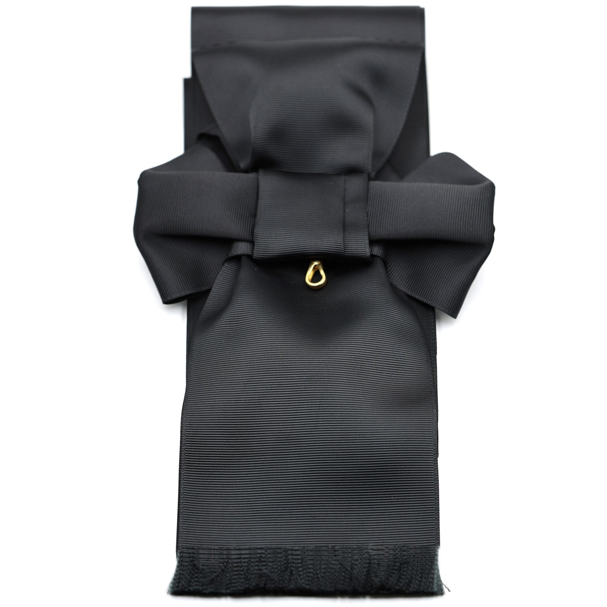 UK Order of St John Black Sash Only Ceremonial Sash Bow Style replica