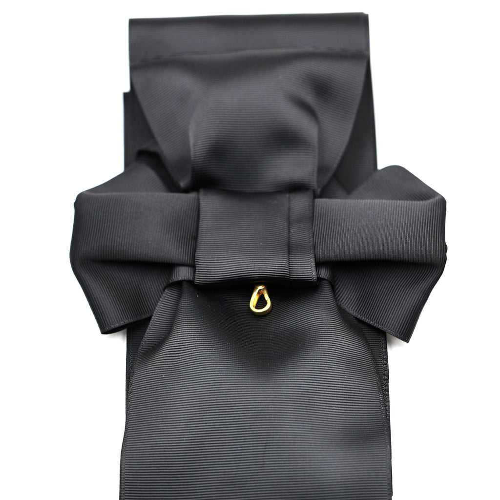 UK Order of St John Black Sash Only Ceremonial Sash Bow Style detail view 6
