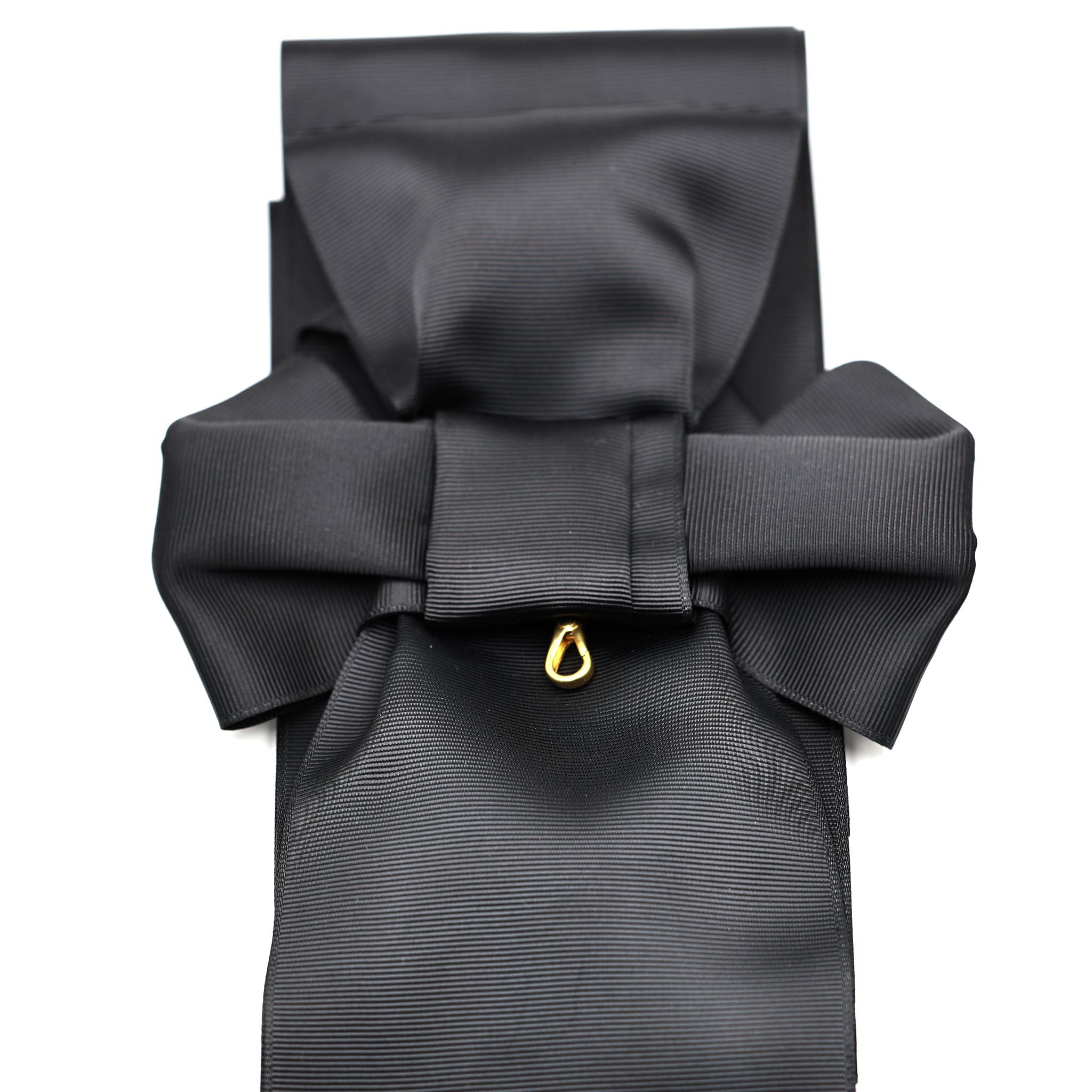 UK Order of St John Black Sash Only Ceremonial Sash Bow Style detail view 6