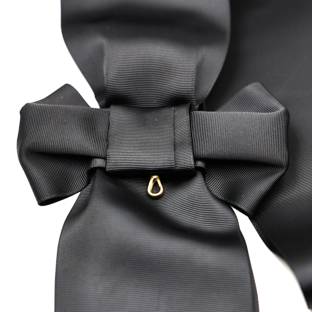 UK Order of St John Black Sash Only Ceremonial Sash Bow Style detail view 8