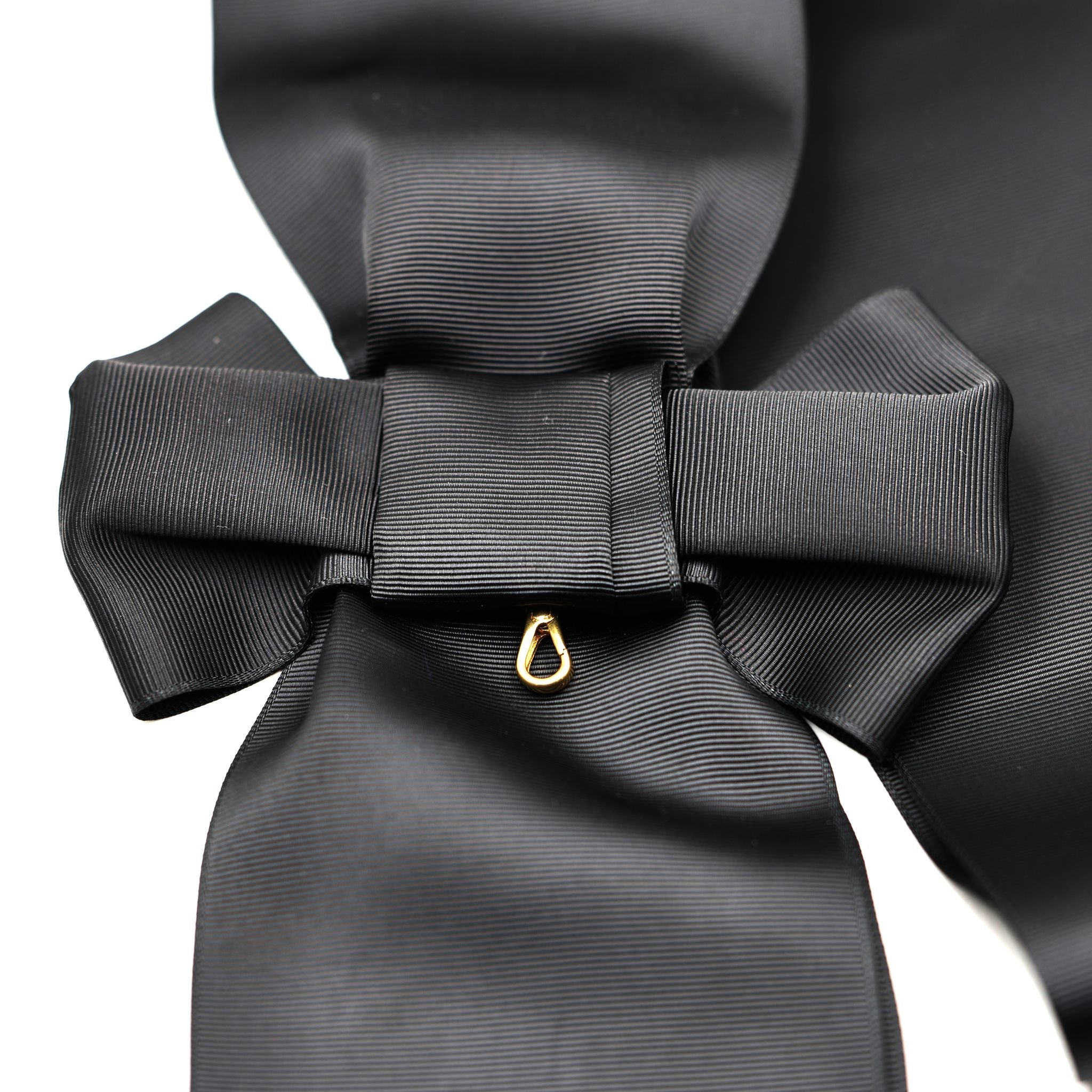 UK Order of St John Black Sash Only Ceremonial Sash Bow Style detail view 8