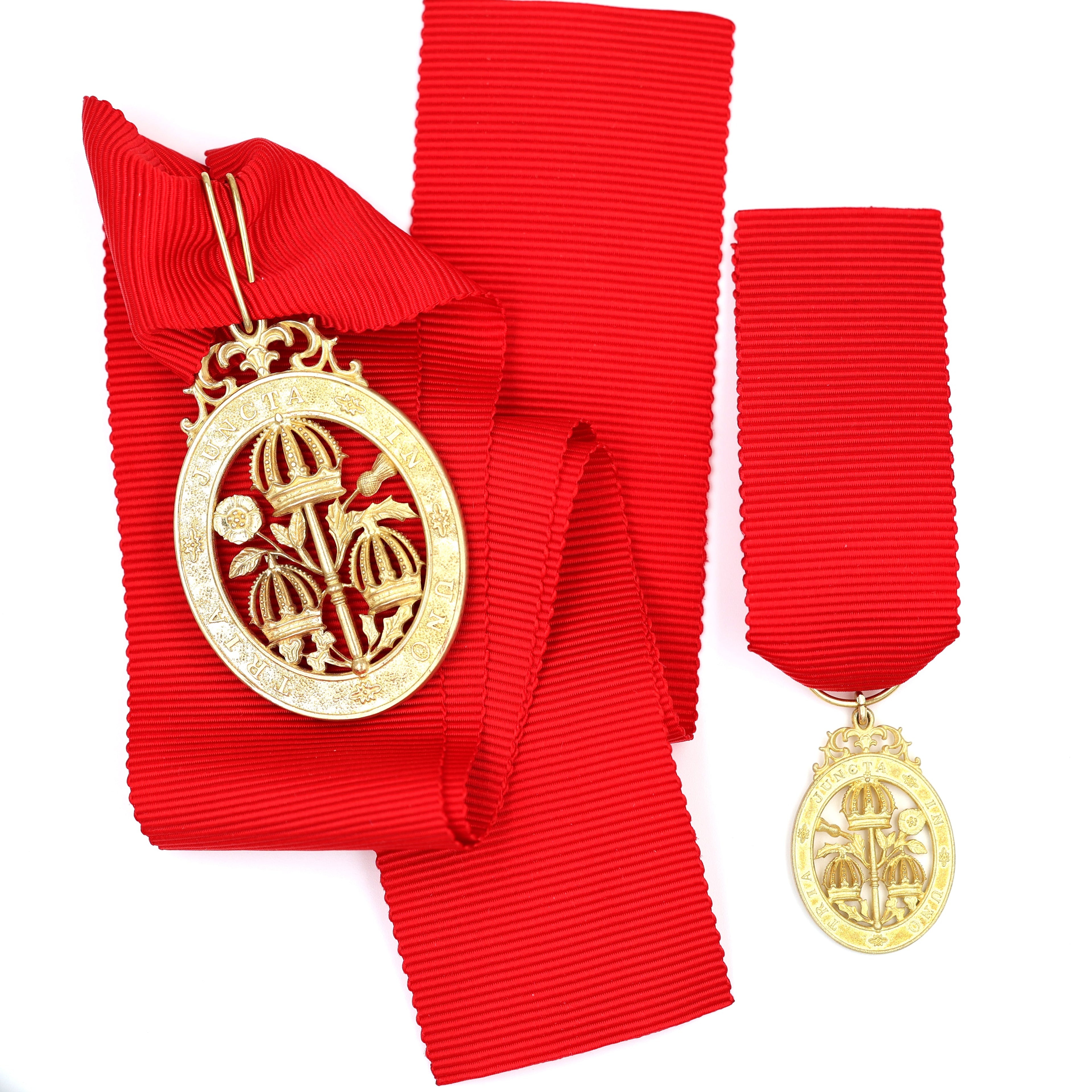 UK The Most Honourable Order of the Bath Civil Division Neck Ribbon Set + Mini Medal detail view 5
