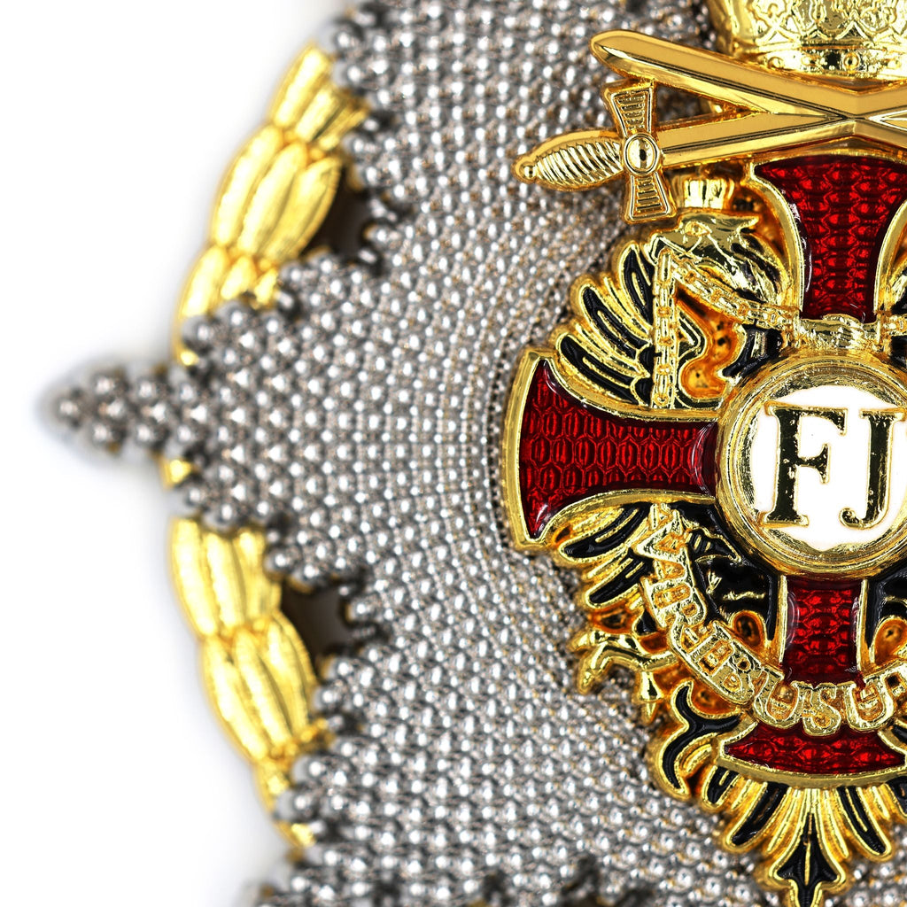 Austro Golden Cross of Merit 1849 Franz Joseph Order Medal with Swords detail view 7
