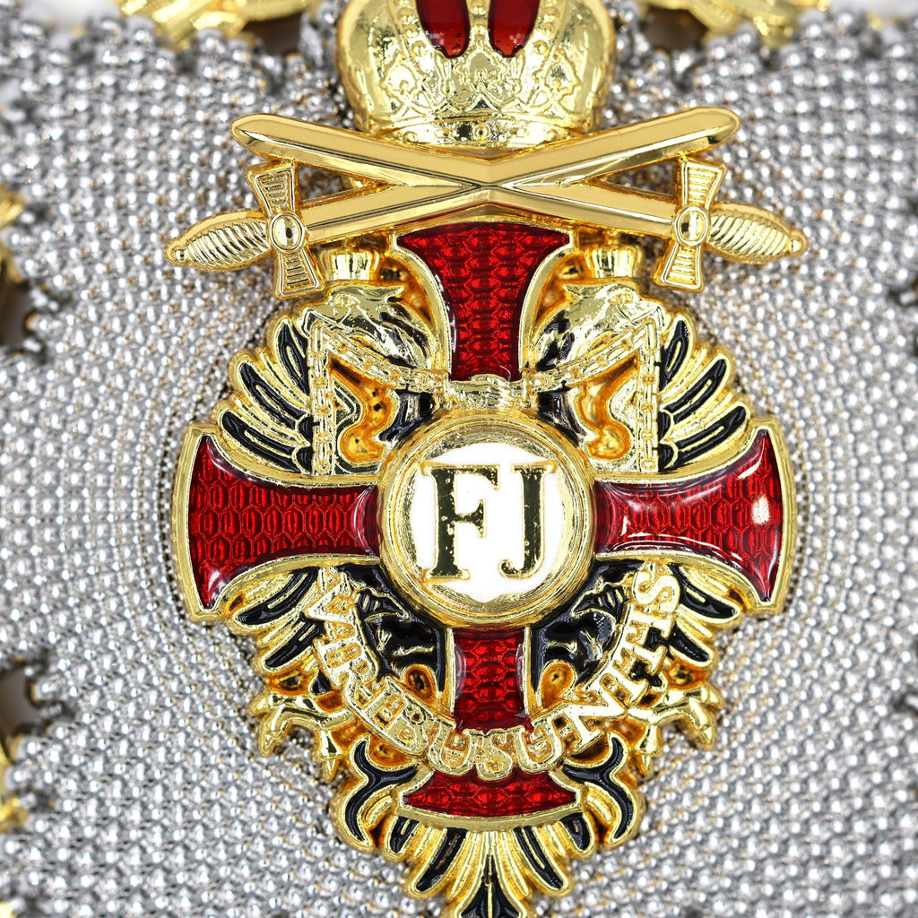 Austro Golden Cross of Merit 1849 Franz Joseph Order Medal with Swords detail view 10