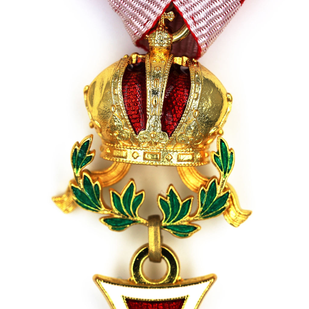 Austria Imperial Order of Leopold Knight Cross with War Decoration Ribbon detail view 4