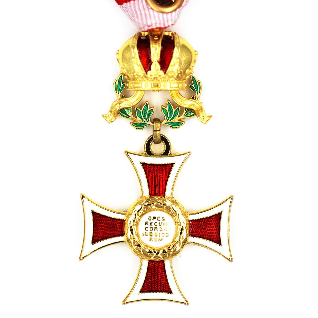 Austria Imperial Order of Leopold Knight Cross with War Decoration Ribbon detail view 7