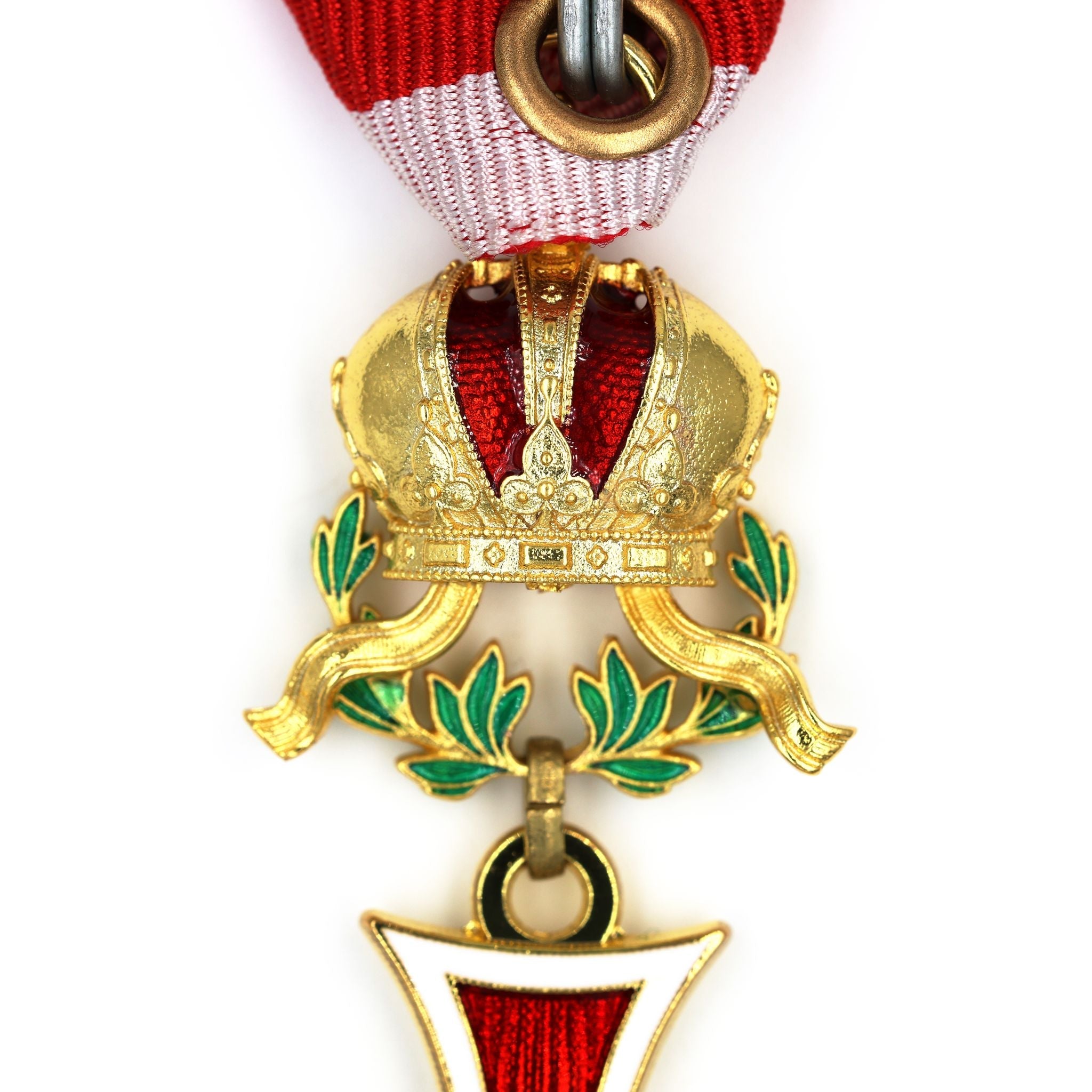 Austria Imperial Order of Leopold Knight Cross with War Decoration Ribbon detail view 9