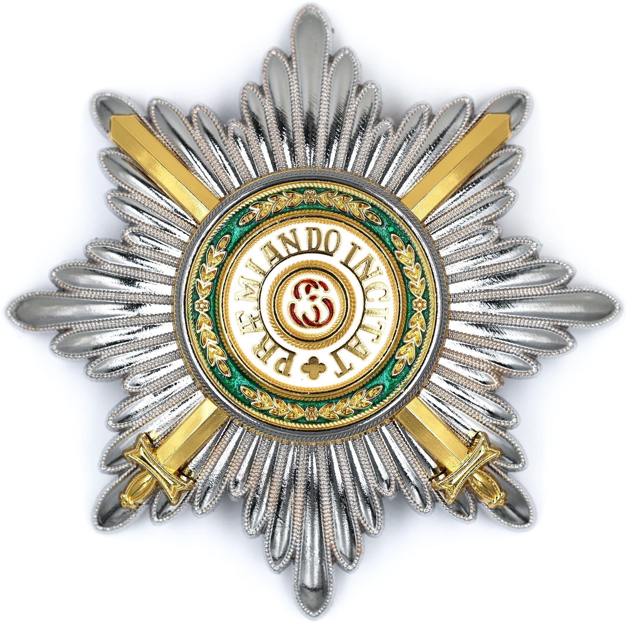 Imperial Russian Order of St. Stanislaus 1st Class Breast Star with Swords reproduction