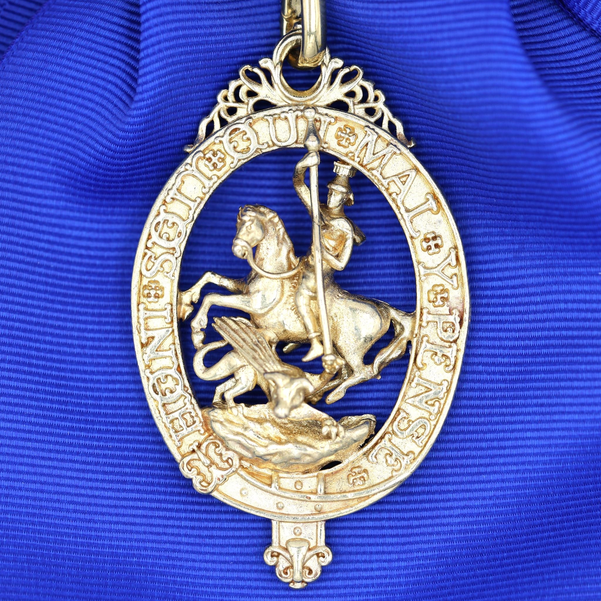 British Most Noble Order of the Garter St George Sash Badge Medal detail view 3