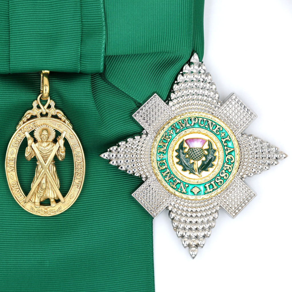 Scotland Order of the Thistle Sash Set Badge Breast Star St Andrew UK detail view 12