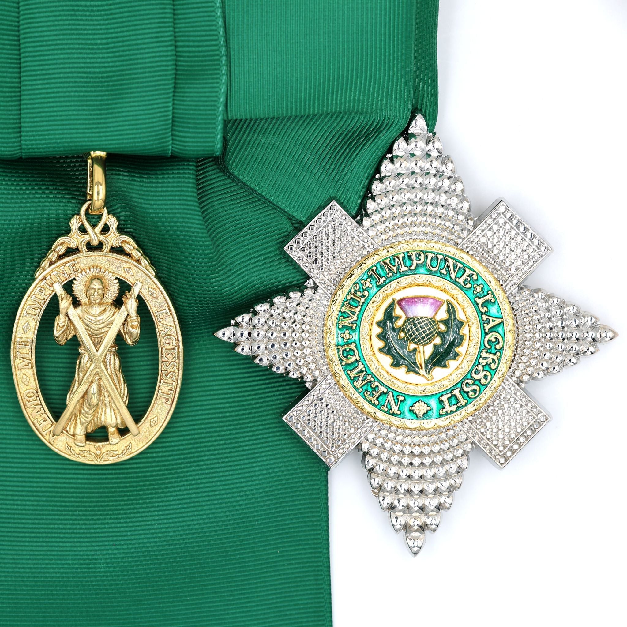 Scotland Order of the Thistle Sash Set Badge Breast Star St Andrew UK detail view 12