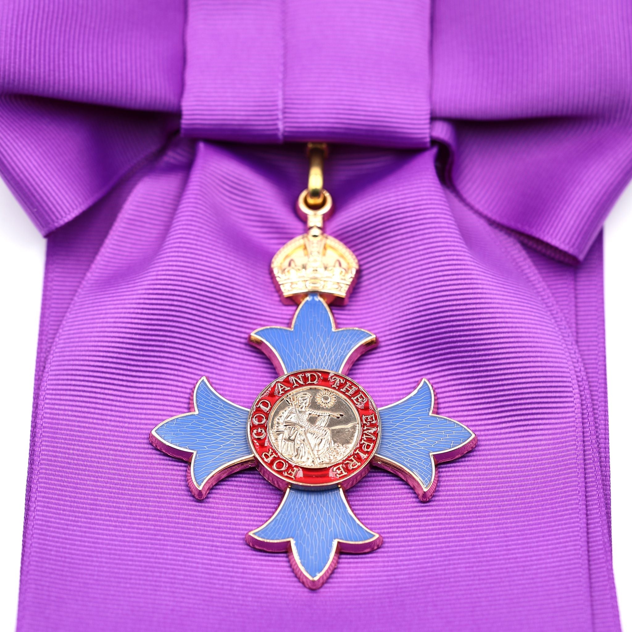 UK Order of the British Empire GBE Knight Grand Cross Sash Badge & Sash detail view 5