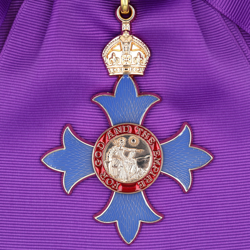 UK Order of the British Empire GBE Knight Grand Cross Sash Badge & Sash detail view 6