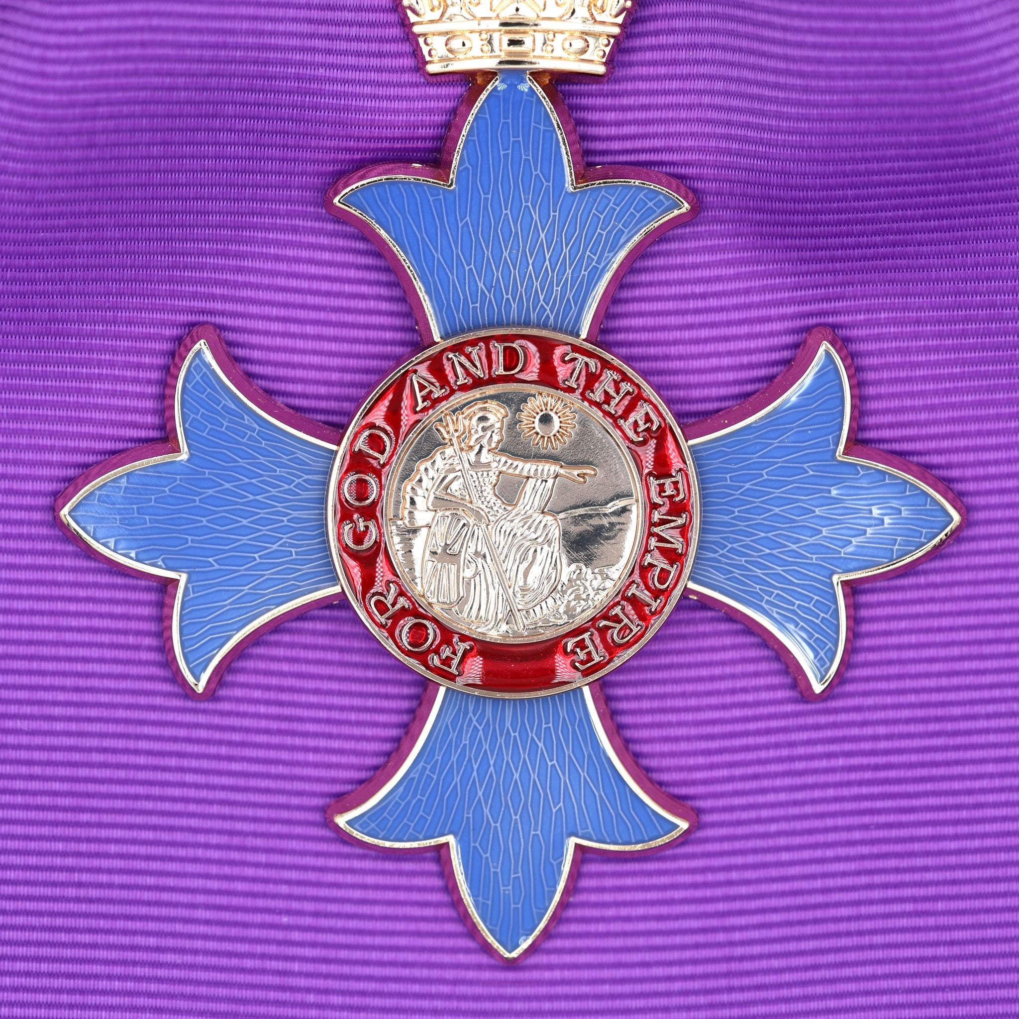 UK Order of the British Empire GBE Knight Grand Cross Sash Badge & Sash detail view 7