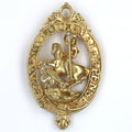 British Order of the Garter Lesser George Pendant Brass UK Badge reproduction