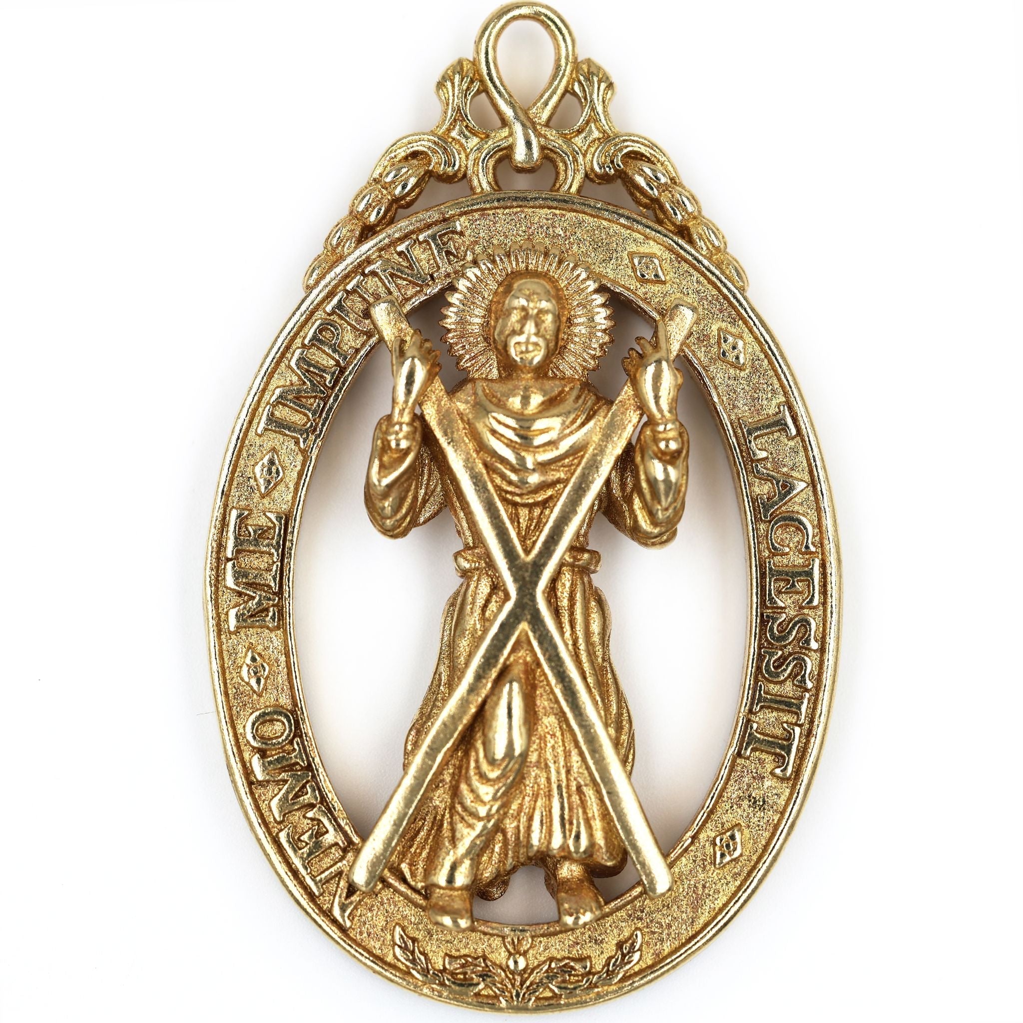 British Order of the Thistle Saint Andrew Pendant Brass Badge reproduction