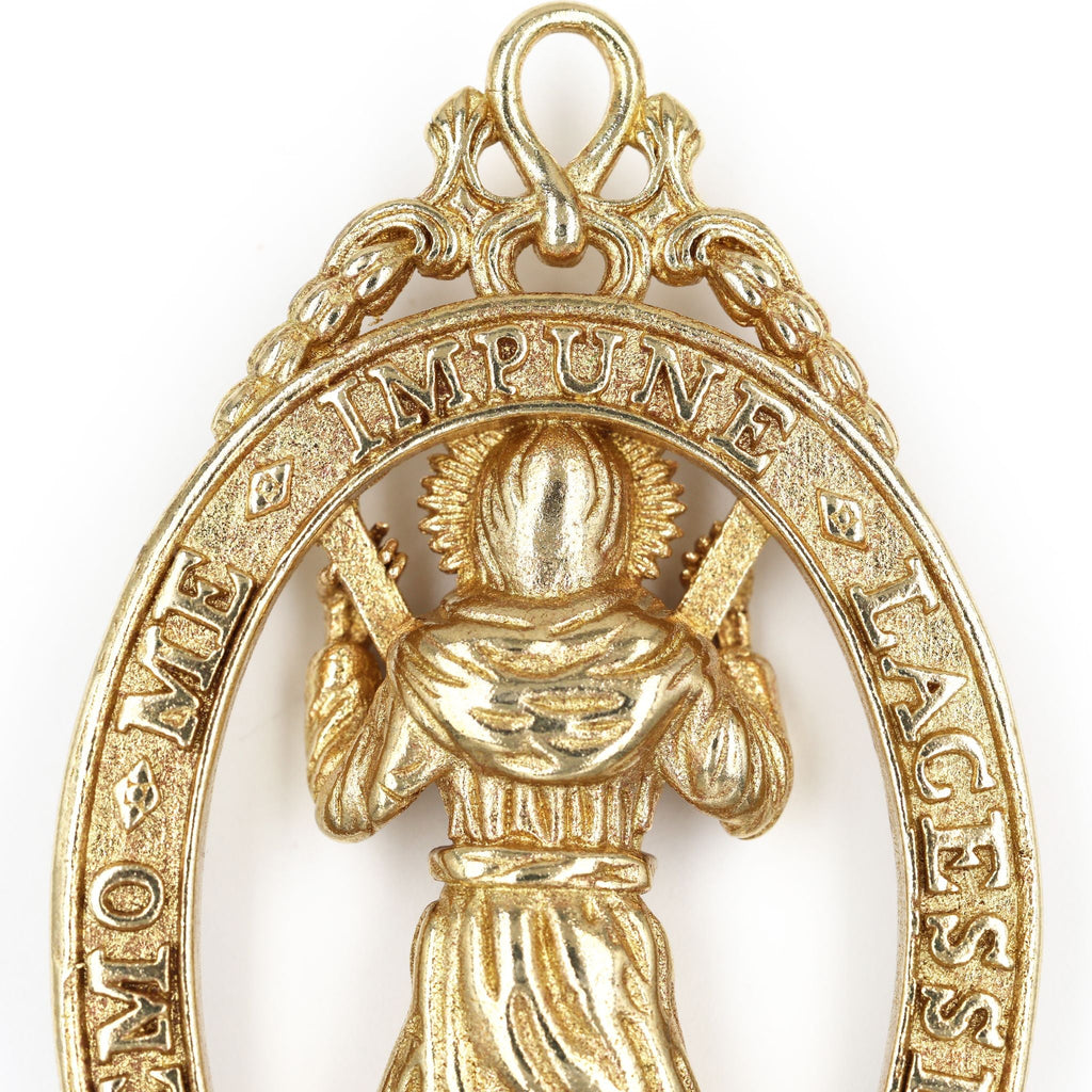 British Order of the Thistle Saint Andrew Pendant Brass Badge detail view 11