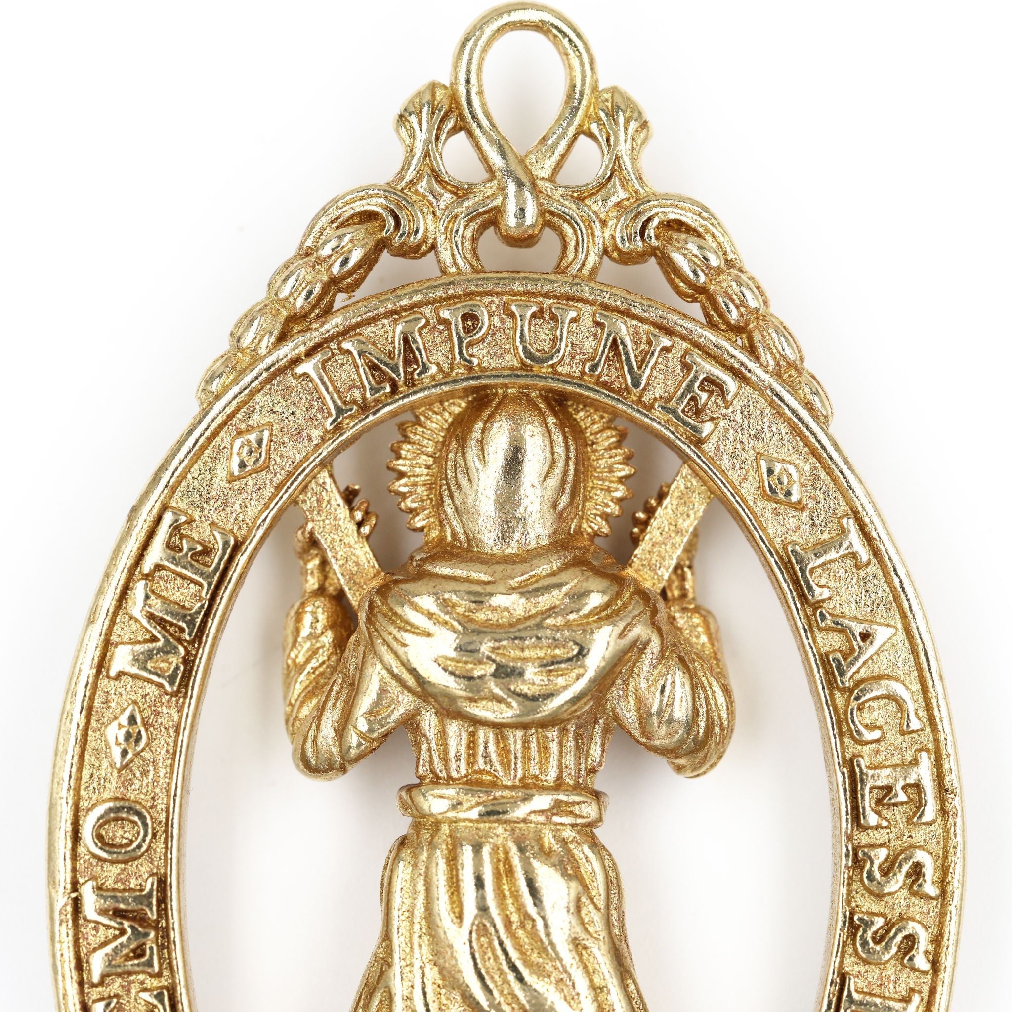British Order of the Thistle Saint Andrew Pendant Brass Badge detail view 11