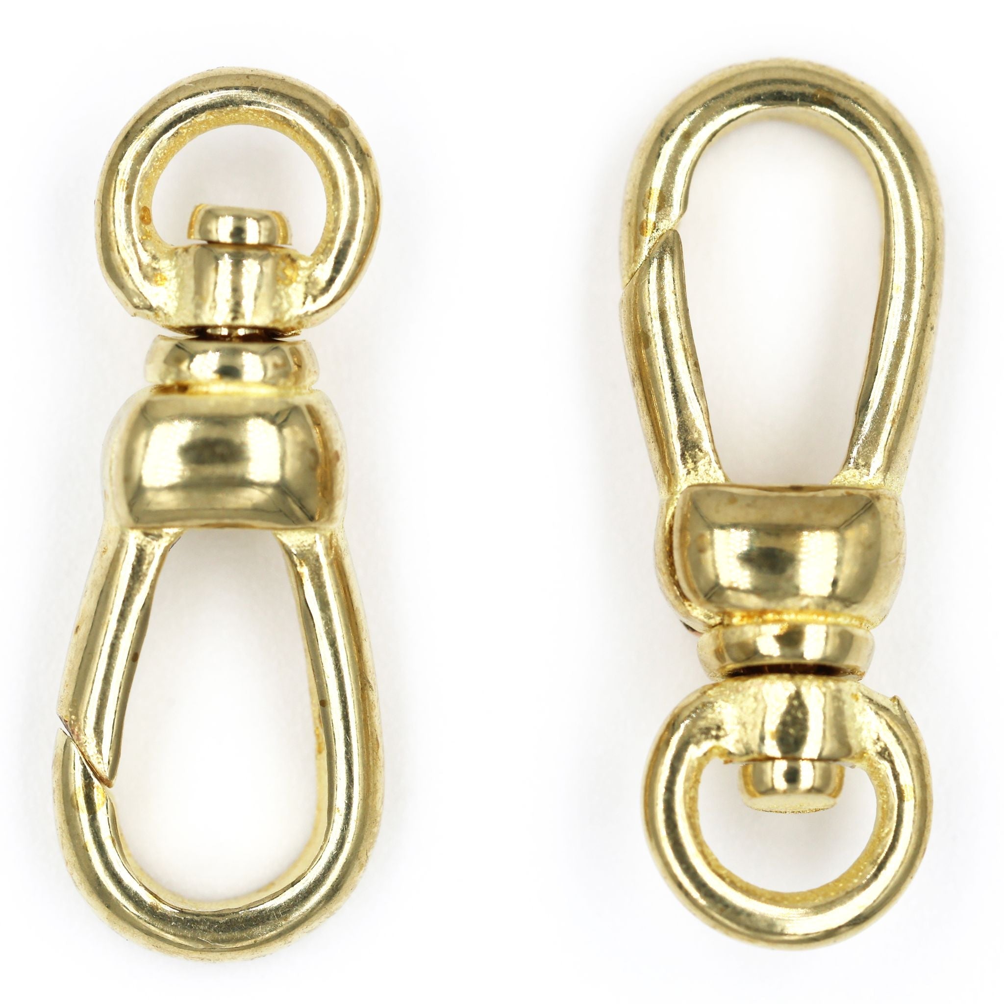 2pcs Solid Brass Swivel Hooks for UK European Medal Sash Ribbon Hardware 17.4mm detail view 2