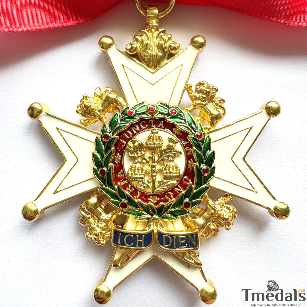 UK Order of the Bath Knight Commander Class Great Britain Medal neck ribbon detail view 2