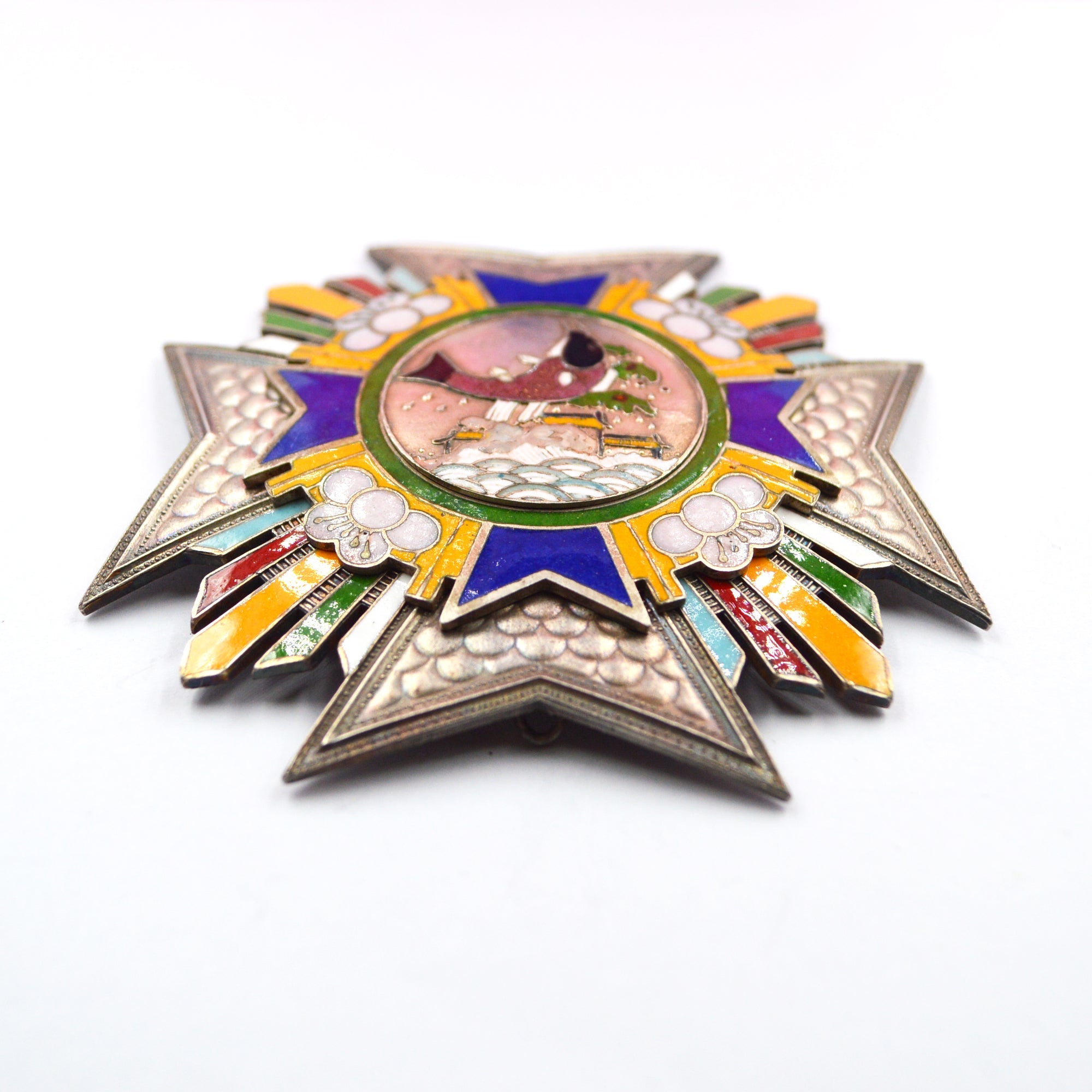 Chinese Republic Order of Weng Tonghe (1830 – 1904) – Enamel Medal detail view 3