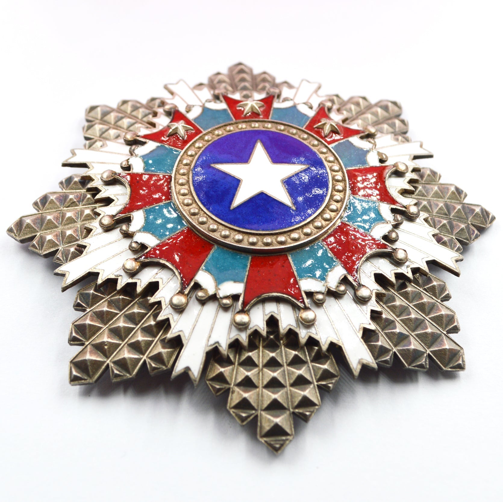 Chinese-REPUBLIC Order of Brilliant Star Breast star 1st class detail view 10