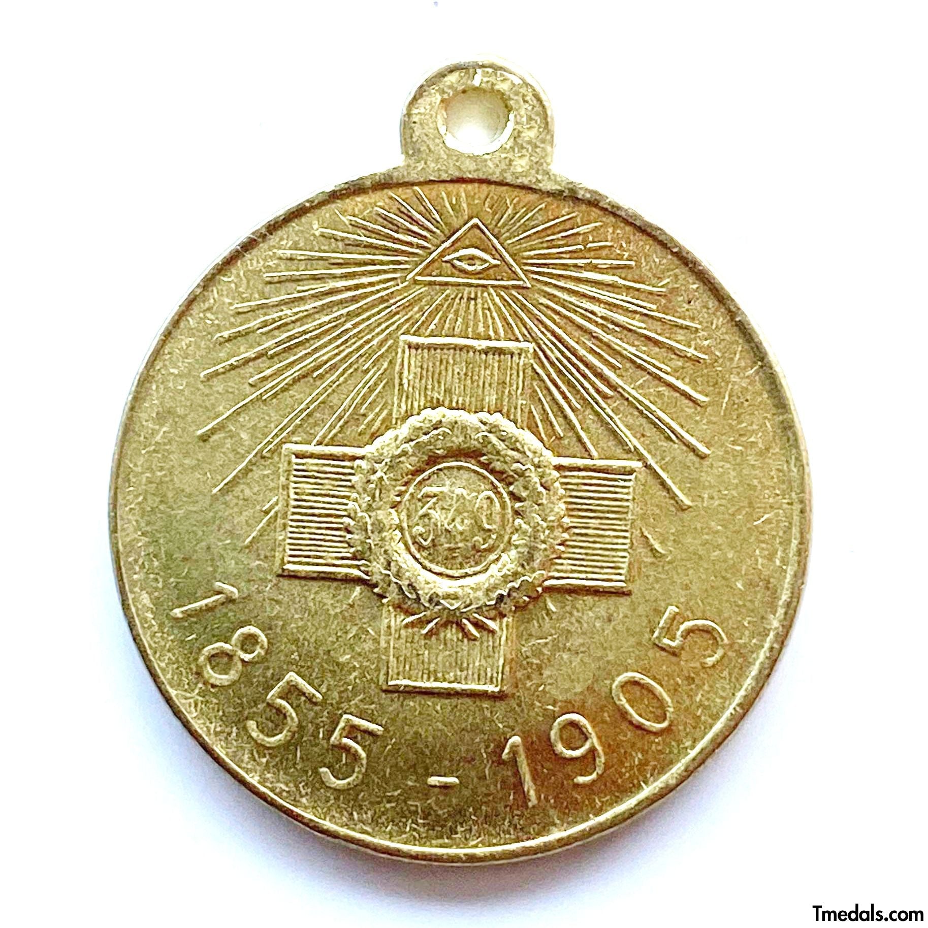 Imperial Russia Medal in memory of the 50th anniversary of the defense of Sevastopol replica