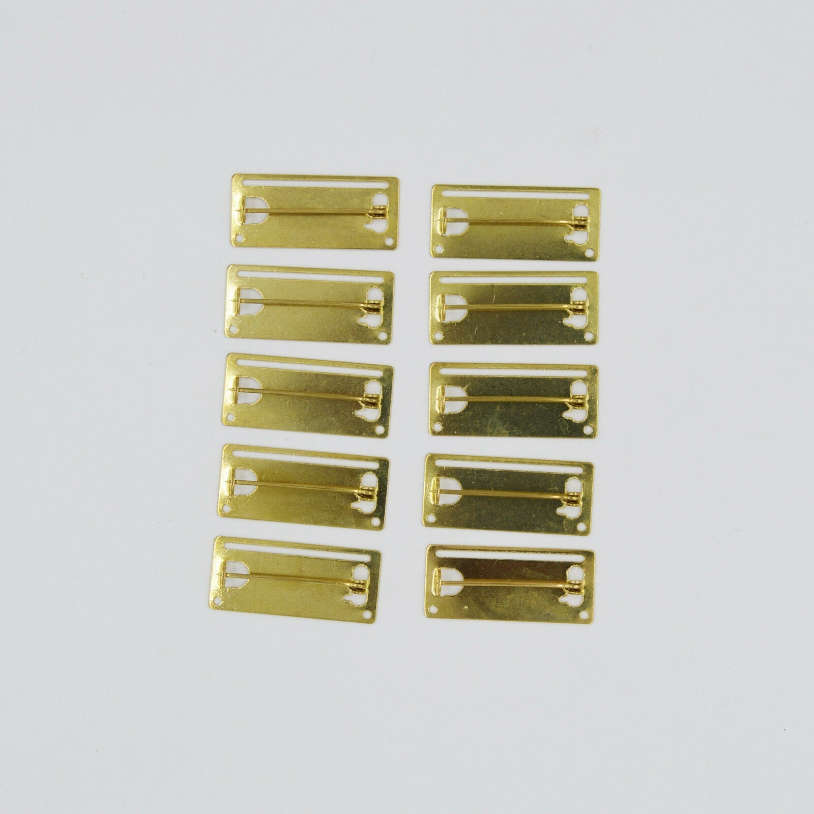1x Medal Ribbon Mounting Bar – 1-Space Brooch Pin – Fits 32 – 34 mm Full-Size Ribbon – Brass detail view 3