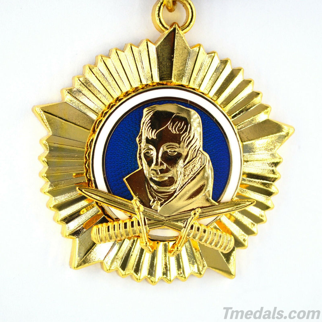 Highest Medal of East German Army GDR DDR Scharnhorst Order Badge WWII detail view 3