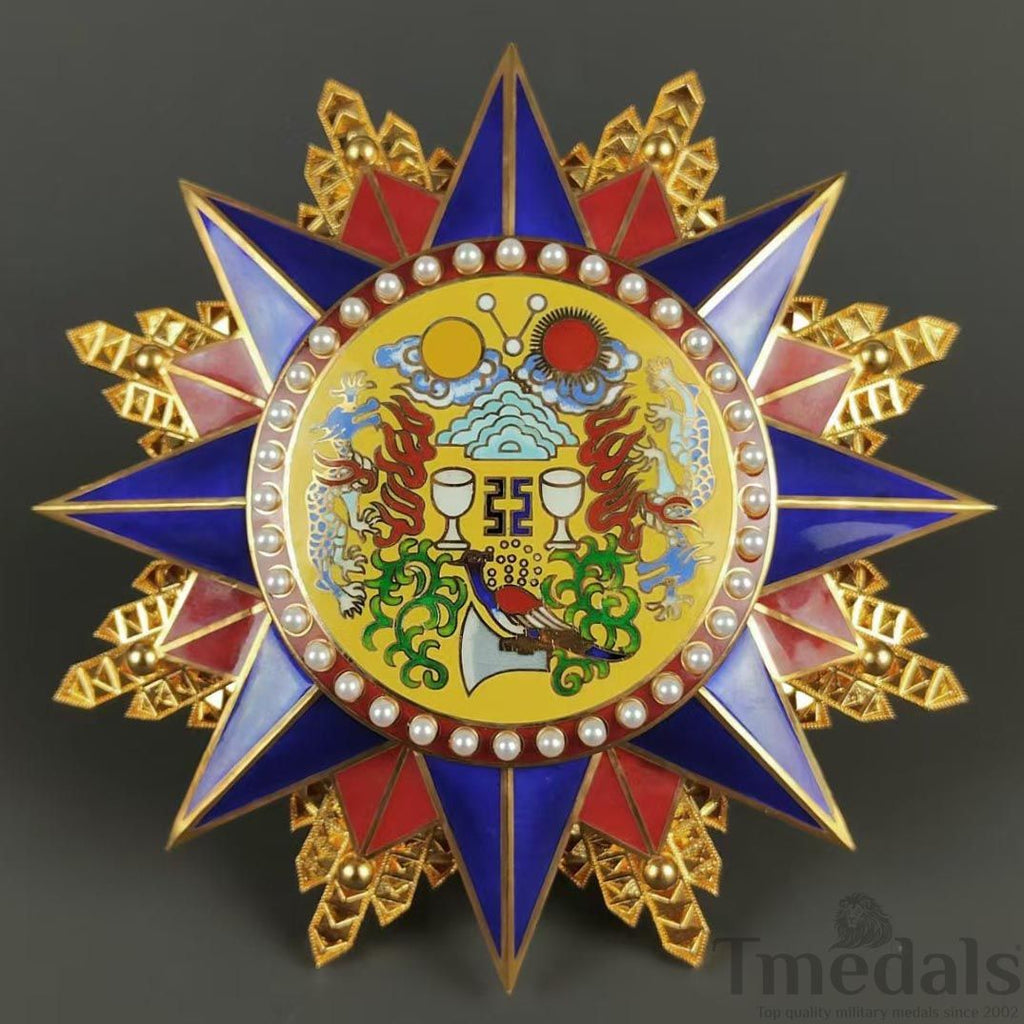 Grand Order of the Republic of China 1912 Medal Pure Silver reproduction